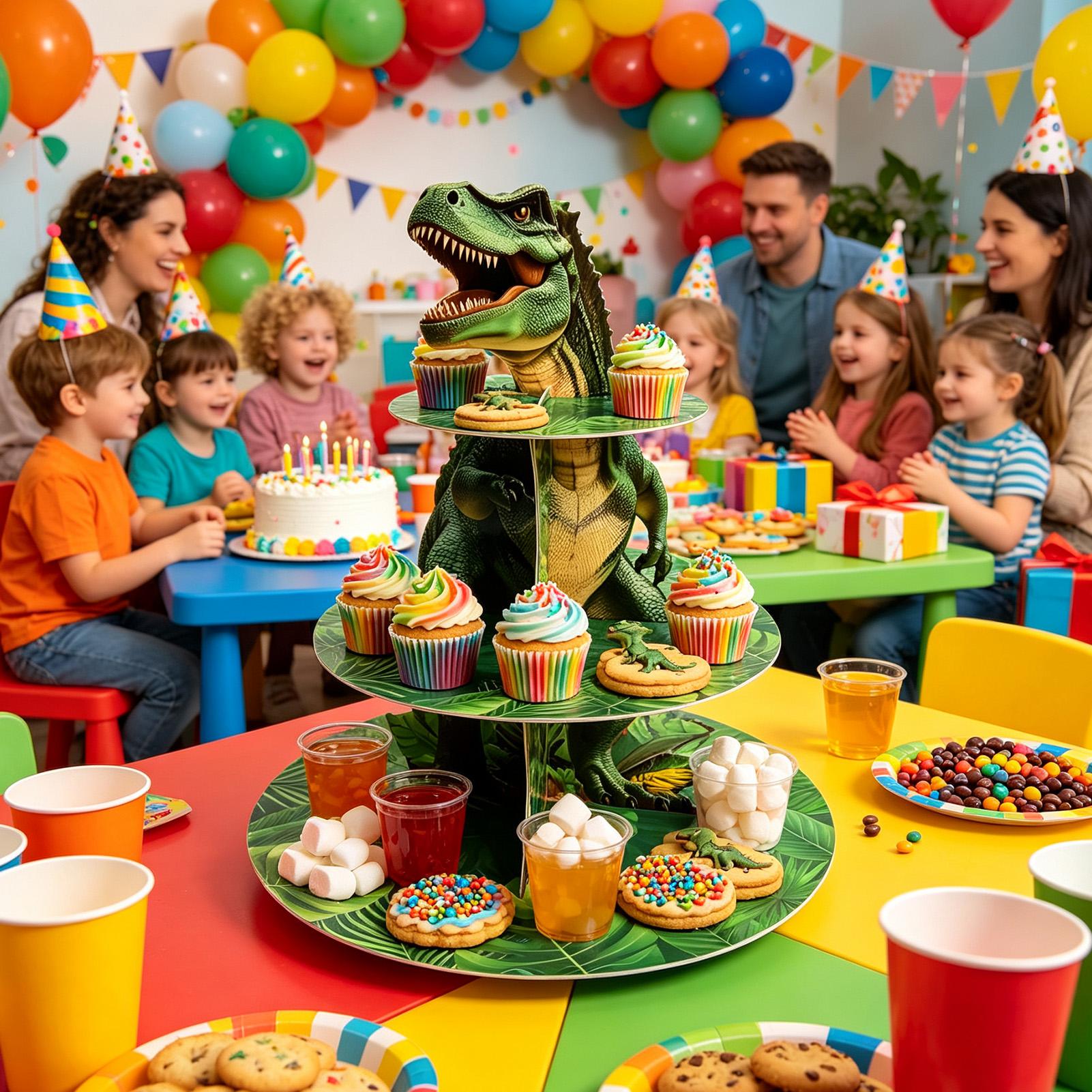Cupcake Stand 3 Tiers Dinosaur - огляд і ціна Home Bar Set