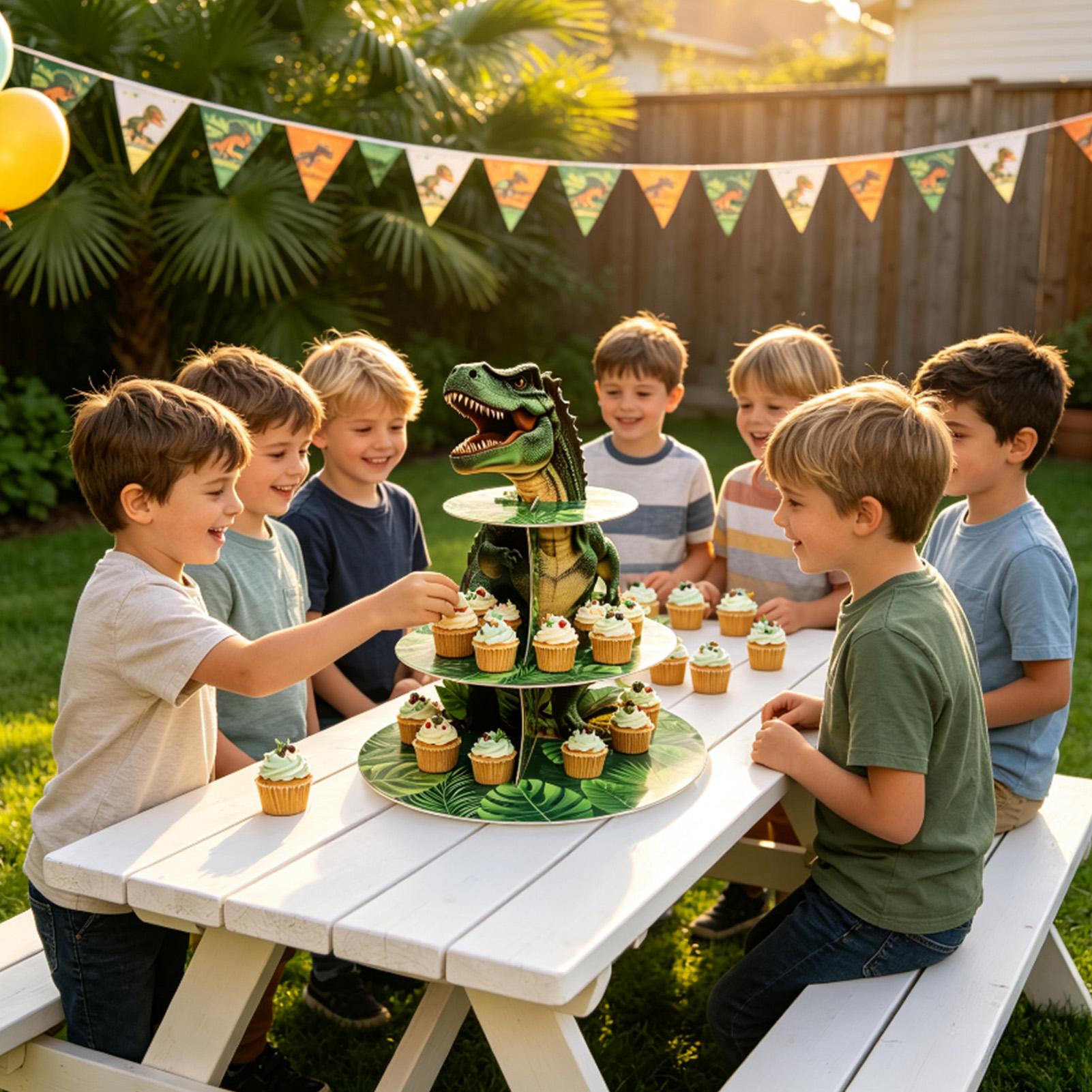 Cupcake Stand 3 Tiers Dinosaur - огляд і ціна Home Bar Set