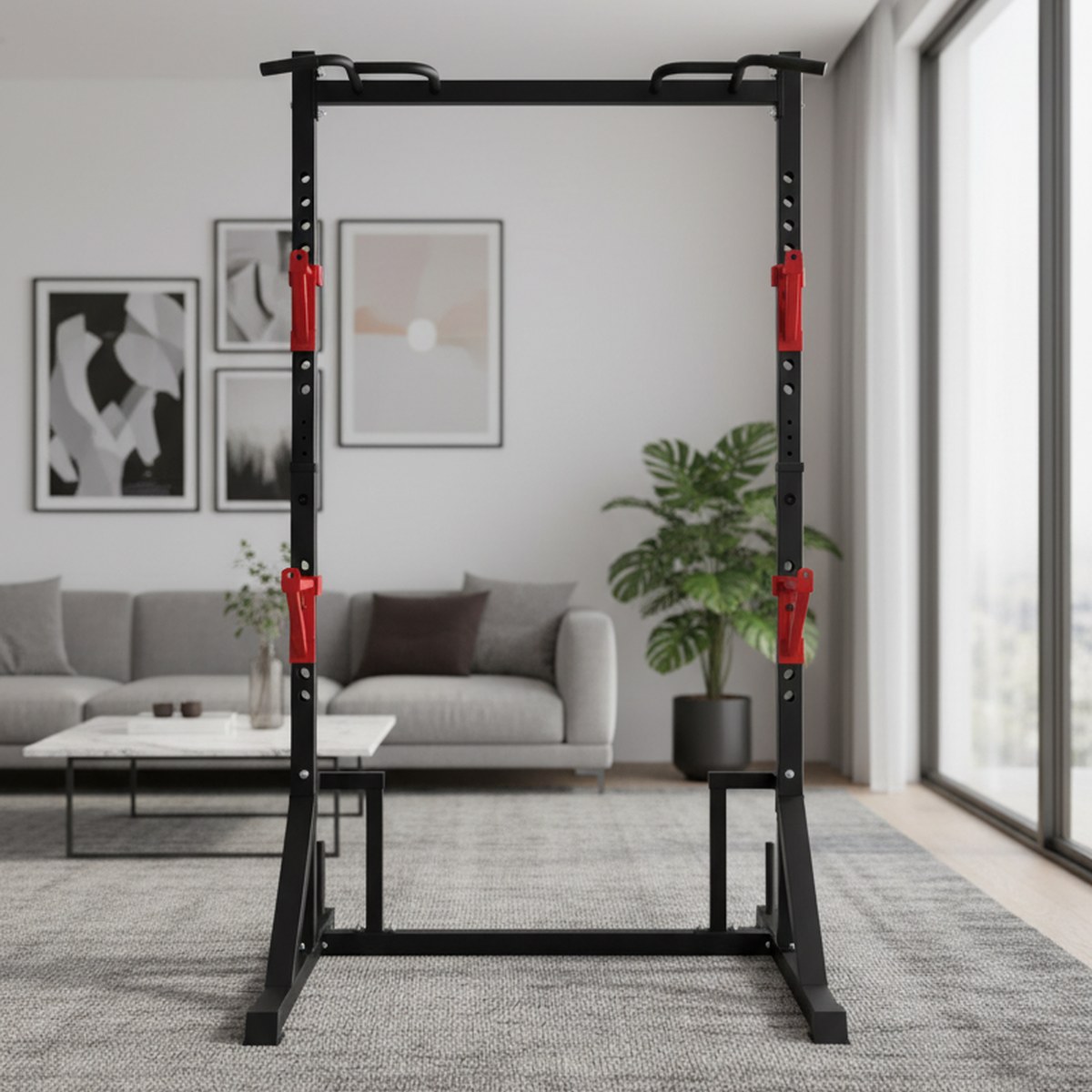 Adjustable Power Rack with Pul - огляд і ціна Home Bar And Gym