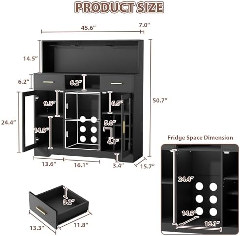 Mini Fridge Cabinet with Stora - огляд і ціна Home Bar And Fridge