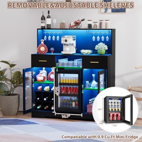 Mini Fridge Cabinet with Stora - огляд і ціна Home Bar And Fridge