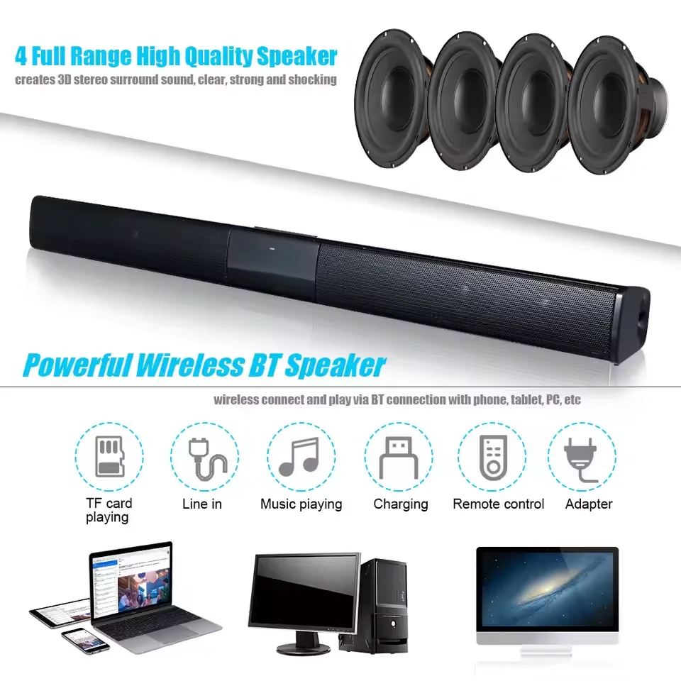 40W Soundbar TV Portable Bluet - огляд і ціна Home Bar And Theater
