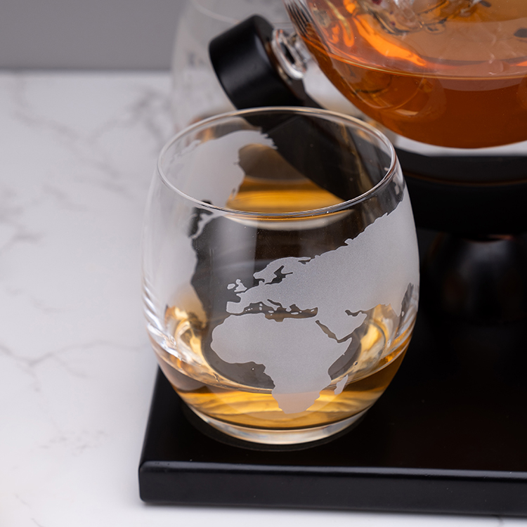 Factory Sale Custom 850ML High - огляд і ціна Decanter Globe Set