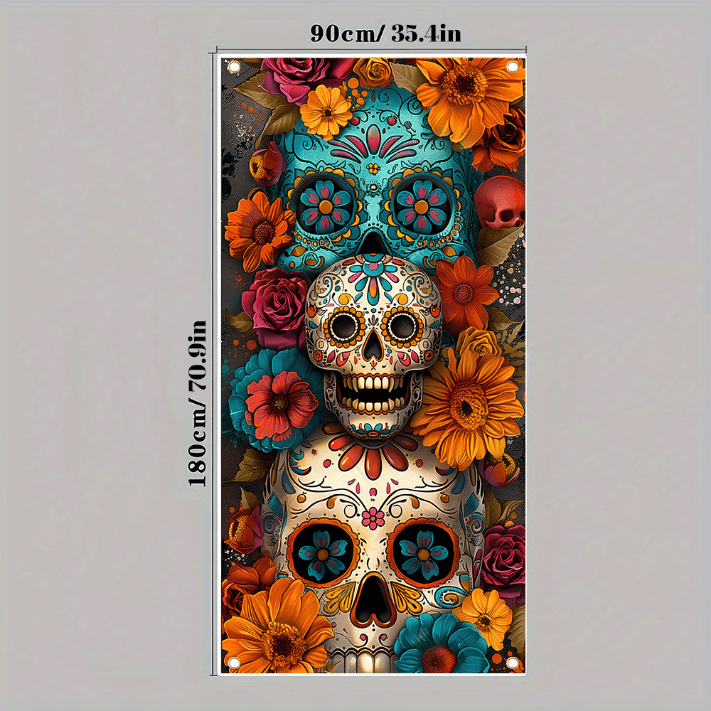 Day of the Dead Curtain - Retr - огляд і ціна Home Bargains