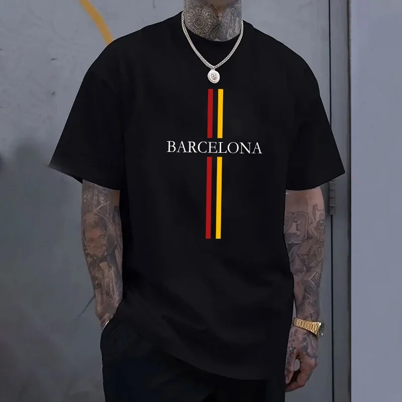 Barcelona Men's Cotton T-shirt - огляд і ціна Home Barcelona