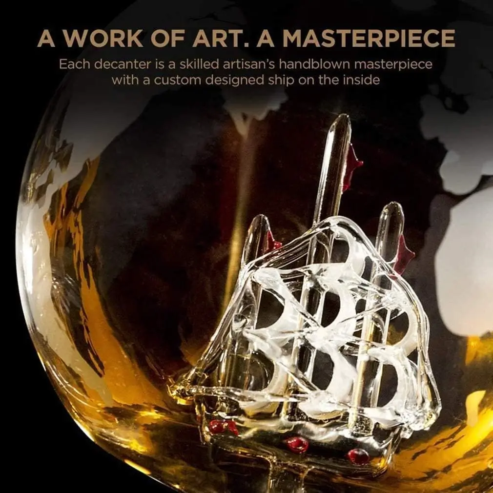 NANCIHUI Creative glass decant - огляд і ціна Decanter Globe Set