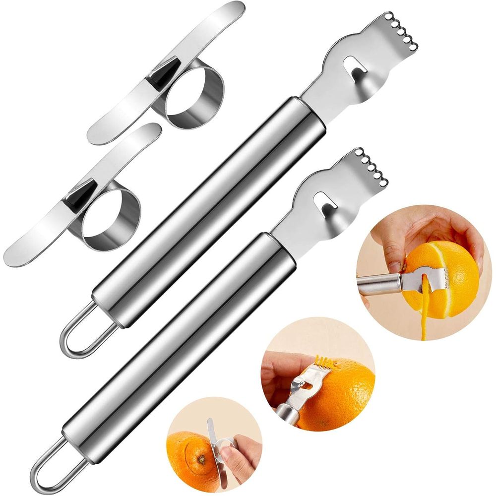 4-Piece Stainless Steel Lemon  - огляд і ціна Peeler Channel Knife