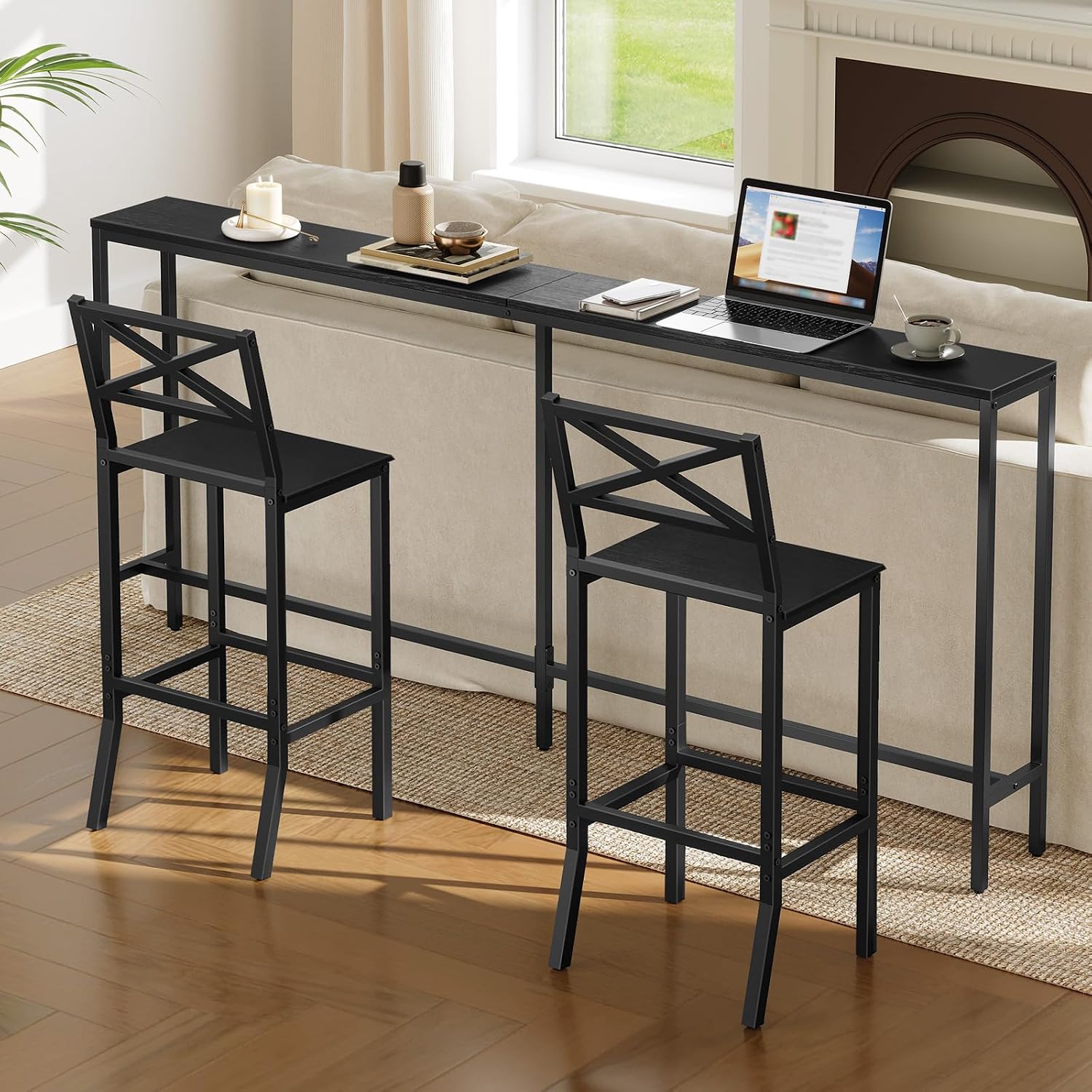 Bar Stools, Set of 2 Bar Chair - огляд і ціна Home Bar And Counter