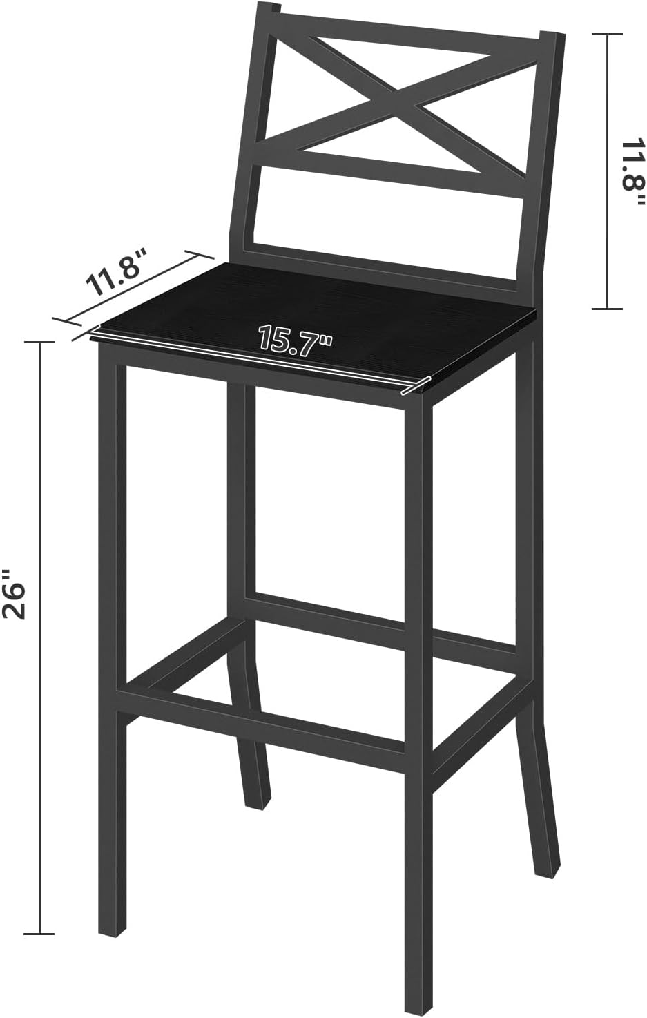 Bar Stools, Set of 2 Bar Chair - огляд і ціна Home Bar And Counter