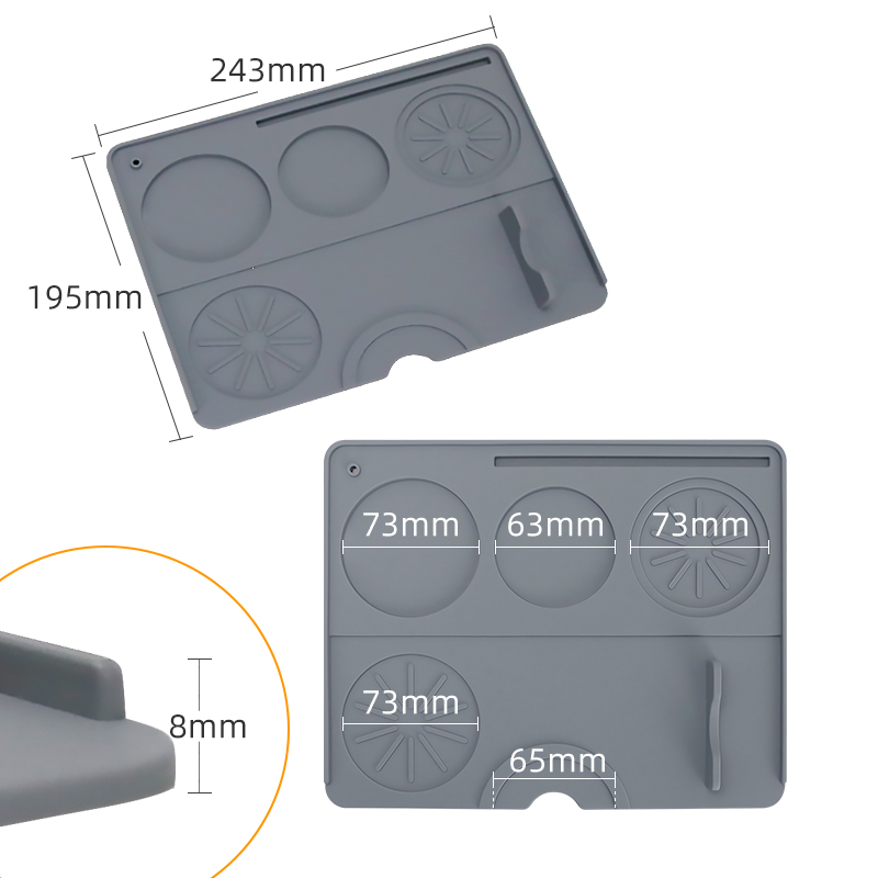 Coffee Tamper Mat Espresso Por - огляд і ціна Bar Mat Rubber